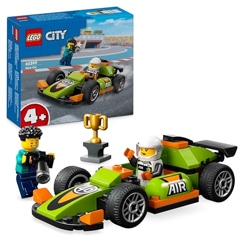 Lego City Auto Da Corsa Verde, Macchina Giocattolo, Modellino Da Costruire Di Veicolo Formula 1 In Stile Classico, Gioco Per Bambini E Bambine Da 4 An