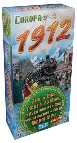 Days Of Wonder , Ticket To Ride Europa 1912 Board Game Expansion, Ages 8, For 2 To 5 Players