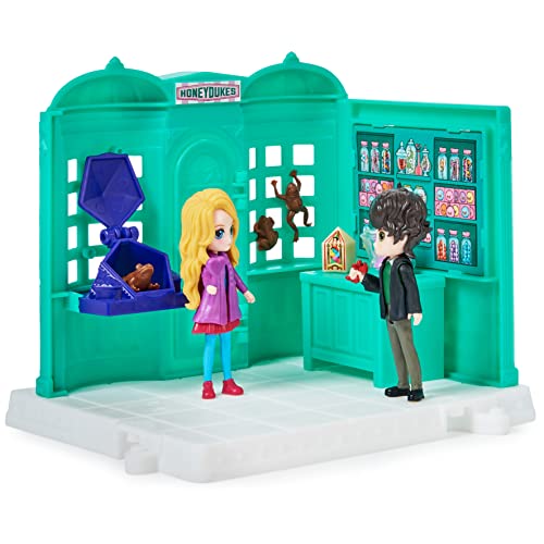 Wizarding World Harry Potter, Magical Minis Negozio Mielandia Con 2 Personaggi E 5 Accessori, Giocattoli Per Bambini Dai 6 Anni In Su