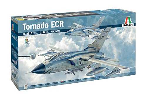 Italeri 2517 Tornado Ecr, Scala 1:32, Plastic Model Kit, Modello In Plastica Da Montare, Modellismo, Aerei, Aeronautica Militare, Multicolore
