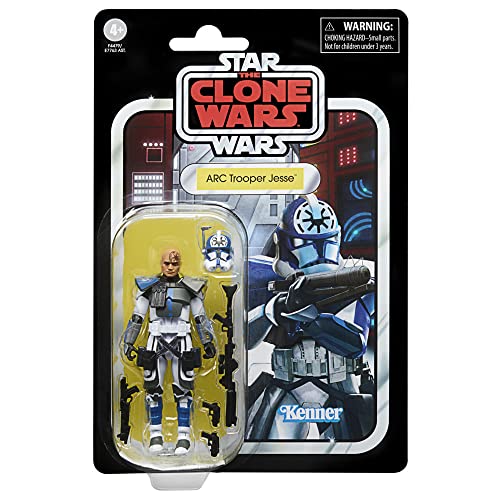 Star Wars Hasbro The Vintage Collection, Arc Trooper Jesse, Action Figure In Scala Da 9,5 Cm, Ispirata Alla Serie L'Attacco Dei Cloni, Giocattoli Per