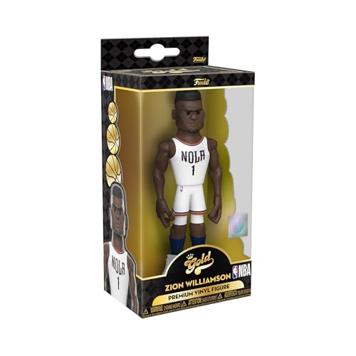 Funko Gold 5" Nba: Pelicans-Zion Williamson - (Home Uni) - 1/6 Odds For Rare Chase Variant - Figura D'Azione In Vinile Da Collezione - Idea Regalo Per
