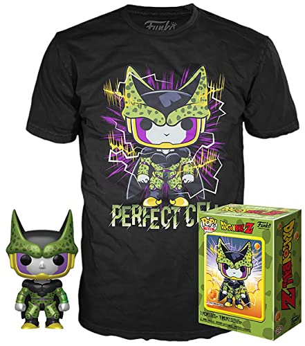 Dragon Ball Z Pop! And Tee Perfect Cell #13 E Maglietta - Nero - L