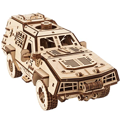 Ugears Dozor-B Modellismo Auto Da Costruire Adulti - Puzzle 3D Legno Modellini Auto Da Costruire - Costruzioni Legno Adulti Rompicapo Puzzle Kit Fai D