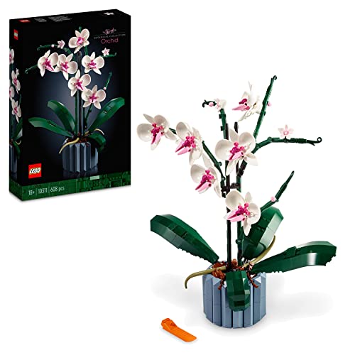 Lego Icons Orchidea, Set Collezione Botanica Piante Artificiali, Modellino Da Costruire Con Fiori Finti, Kit Modellismo Per Adulti, Idee Regalo Per Do