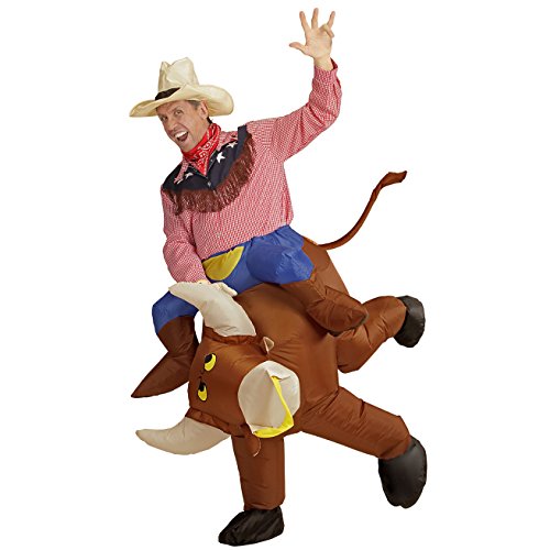 "Raging Bull" (Airblown Inflatable Costume, Hat) (4 X Aa Batteries Not Included) - (One Size Fits Most Adult)