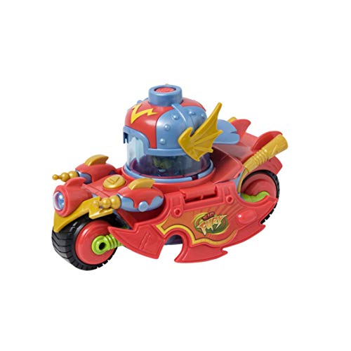 Superthings Speed Fury – Veicolo Di Kid Fury. Contiene 1 Veicolo Con 1 Lanciatore, 1 Spinner E 1 Personaggio Esclusivo