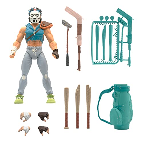 Super7 Le Tartarughe Ninja - Statuina Ultimates Casey Jones 18 Cm – Figura Da Collezione
