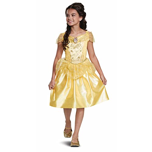 Disney Vestito Principessa Belle Classico Bambina, Vestito La Bella Addormentata Disney Bambine Taglia M