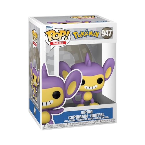 Funko Pop! Games: Pokemon - Aipom - Figura In Vinile Da Collezione - Idea Regalo - Merchandising Ufficiale - Giocattoli Per Bambini E Adulti - Video G