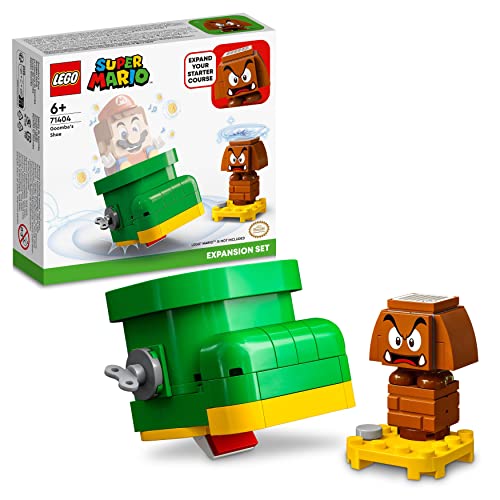 Lego Super Mario Pack Espansione Scarpa Del Goomba, Gioco Da Collezione Si Combina Con Lo Starter Pack Di Mario Bros, Luigi O Peach, Figura Di Goomba 