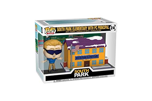 Funko Pop! Town: Sp - Sp South Park Elementary With Pieces Principal - Figura In Vinile Da Collezione - Idea Regalo - Merchandising Ufficiale - Giocat