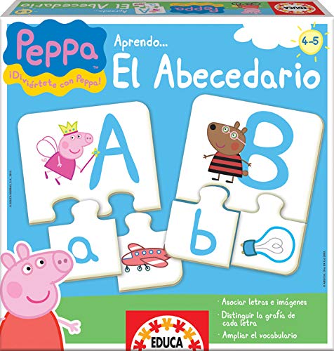 Educa Borras 15652 - Peppa Pig - Imparando L'Alfabeto, Gioco Educativo