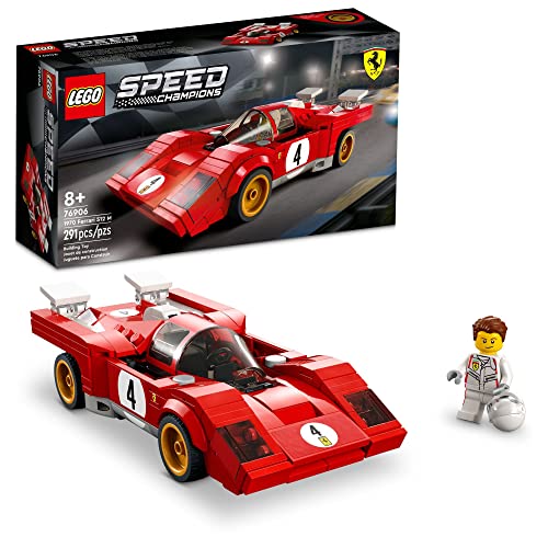 Lego Speed Champions 1970 Ferrari 512 M 76906 Toy Building Kit; Collectible Recreation Of An Iconic Race Car For Kids Aged 8+; Includes A Driver Minif