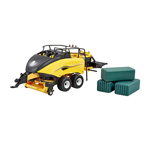 Britains New Holland Bigbaler 1290 Plus, Giocattolo Da Fattoria Per Bambini, Giocattolo Per Trattore, Giocattolo New Holland Replica Compatibile Con A