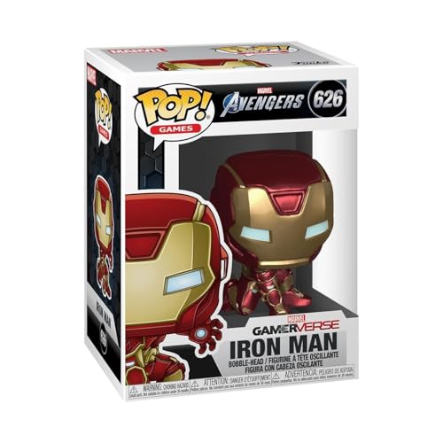 Funko Pop! Marvel: Marvel Avengers Game-Iron Man - (Stark Tech Suit) - Figura In Vinile Da Collezione - Idea Regalo - Merchandising Ufficiale - Giocat
