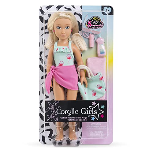 Cofanetto San Valentino In Spiaggia Corolle Girls - Bambola Fashion - 5 Accessori - 28 Cm - 4 Anni