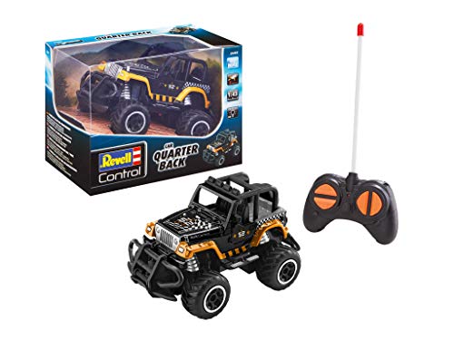 Revell Rc Suv Quarter Back I Perfetto Per Bambini Dai 6 Anni In Su E Principianti Rc I Potente Motore Elettrico Telecomando Mhz, Nero/Arancione