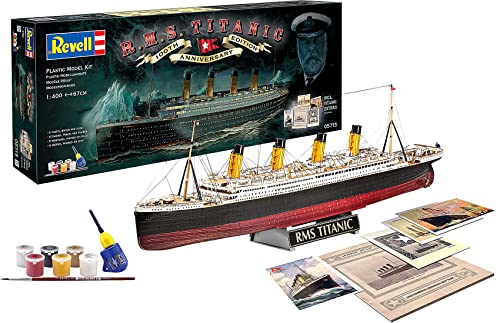 Revell- Control 1/400 Gift Set 100 Years Titanic Special Edit, Colore Grigio, Rv05715