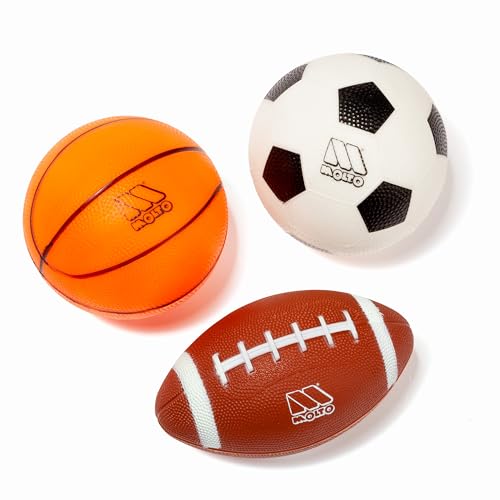 M Molto- Set Di Tre Paloni Sportivi: Calcio, Baloncesto E Rugby, 3
