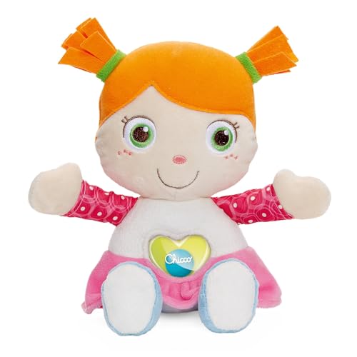 Chicco - Gioco Emily Prima Bambola, Pupazzo Con Materiali Morbidi E Imbottitura, Sonaglio, Lavabile In Lavatrice, 0 Mesi+