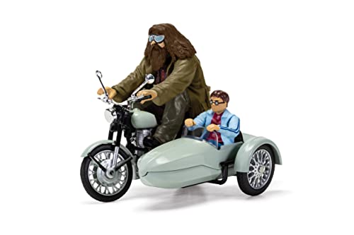 Harry Potter Modello Motocicletta Sidecar Con Hagrid E Harry - Diecast Metallo - Lunghezza 8Cm - Multicolore