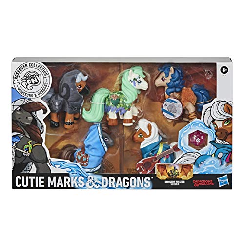 Asmodee - My Little Pony Dungeons And Dragons Crossover, Figure Personaggi Per Avventure Gioco Di Ruolo, Con Dado E Schermo Per Il Dungeon Master, 298
