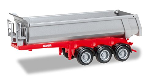 Herpa- Other License 076241-002-Carnehl-Round Trailer 3A, Modelli In Miniatura, Colore Argento, 076241-002