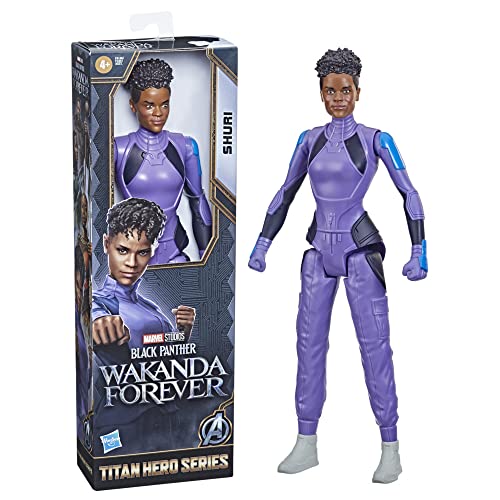 Marvel Hasbro Studios Black Panther: Wakanda Forever, Titan Hero Series, Shuri, Action Figure Giocattolo In Scala Da 30 Cm, Giocattoli Bambini E Bambi