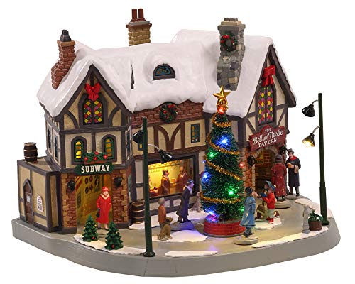 Lemax 05682-Uk Caddington Village Sights & Sounds: The Bell & Thistle Tavern, Multicolore