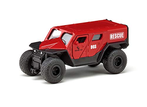 Siku 2307, Ghe-O Rescue Vehicle, 1:50, Metal/Plastic, Red, Multi-Functional, Compatible With Models At The Same Scale
