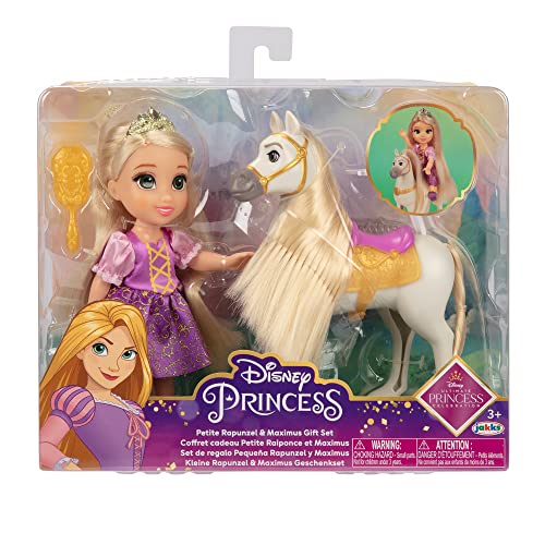 Jakks Pacific Disney Princess- Playset Per Bambole, Colore Set Regalo Rapunzel & Maximus, Hf0327909