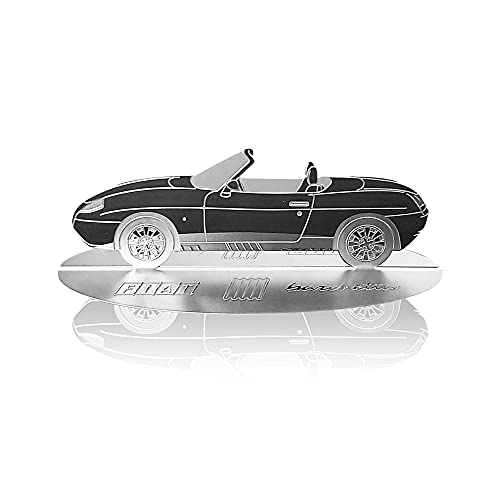 4R Quattroerre.It Modellino Sagoma Incisa Auto Fiat Barchetta In Acciaio Inox