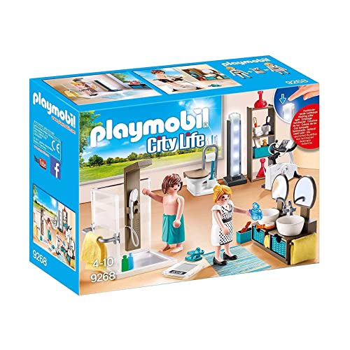 Playmobil City Life 9268, Bagno Accessoriato, Dai 4 Anni
