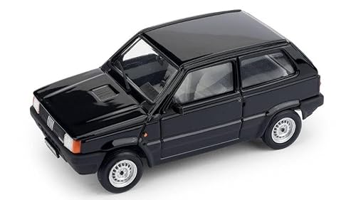 Modellino In Scala Compatibile Con Fiat Panda 750L 1986 Nero 1:43 Brumm Bm0611-05