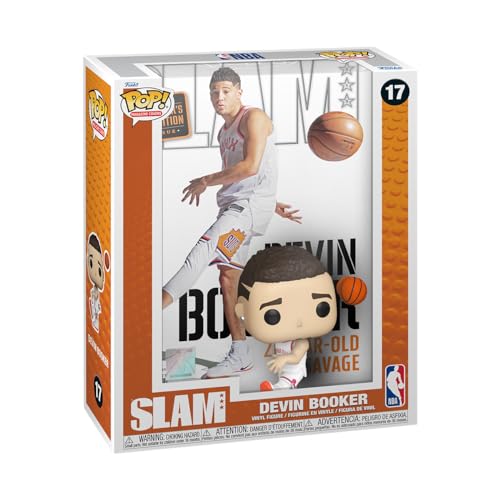 Funko Pop! Nba Cover: Slam – Devin Booker - Figura In Vinile Da Collezione - Idea Regalo - Merchandising Ufficiale - Giocattoli Per Bambini E Adulti -