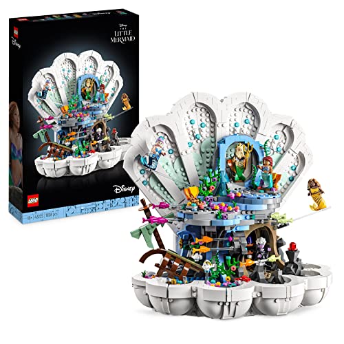 Lego Disney Princess La Conchiglia Reale Della Sirenetta, Regalo Per Donna E Uomo Adulti, Ragazze E Ragazzi, Set Film 2023 Con Figure Di Ariel, Ursula
