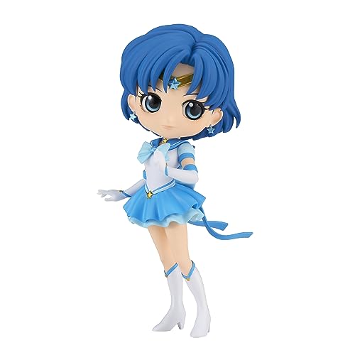 Banpresto Figura Q Posket Eternal Sailor Mercury Pretty Guardian Sailor Moon Cosmos The Movie (Ver.B) 14 Cm Multicolore Bp88176