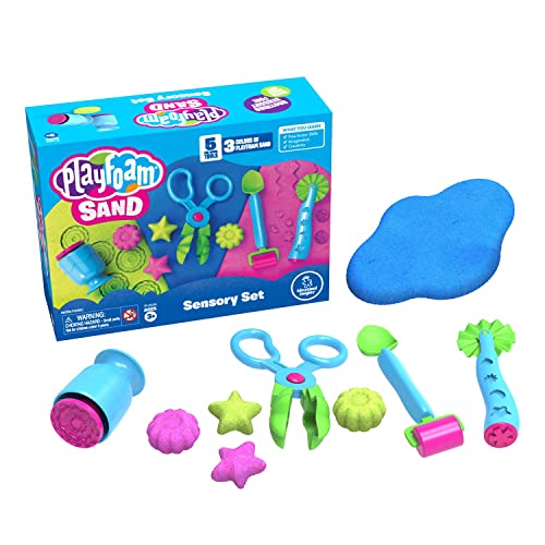 Learning Resources Set Sensoriale Di Sabbia Di Playfoam, Gioca Con La Sabbia Per Strizzare, Mischiare E Modellare, Prescolare, Regali, Bambini, Maschi