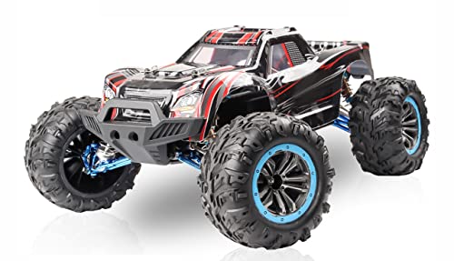 Amewi 22569 Crusher Monster Truck Brushless 4Wd 1:10 80Km/H Rtr, Nero/Rosso