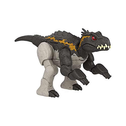 Jurassic World Massive Stretch Fierce Changers - Dinosauri Trasformabili 2 In 1, Da Indoraptor E Brachiosauro In 16 Passaggi, Giocattolo Per Bambini,