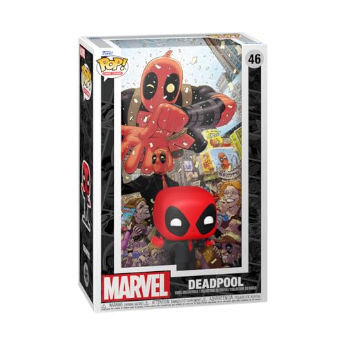 Funko Pop! Comic Cover: Marvel - Skrull - Deadpool - (2025) #1 Deadpool In Black Suit - Marvel Comics - Fumetti Marvel - Figura In Vinile Da Collezion