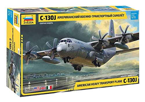 Zvezda-7325 Hercules C-130J, Scala 1/72, Model Kit, Zs7325