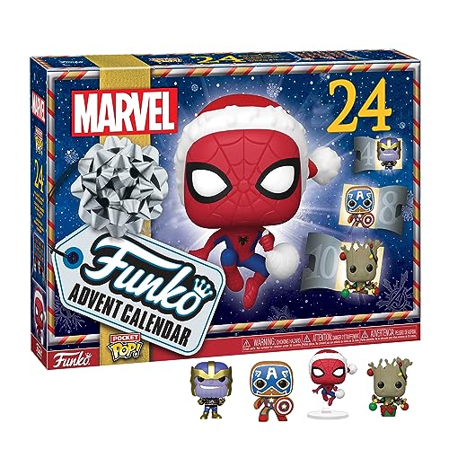 Funko Advent Calendar: Marvel Holiday - Groot - Marvel Comics - Fumetti Marvel - 24 Giorni Di Sorprese - Mini Figura In Vinile Da Colleziones - Myster