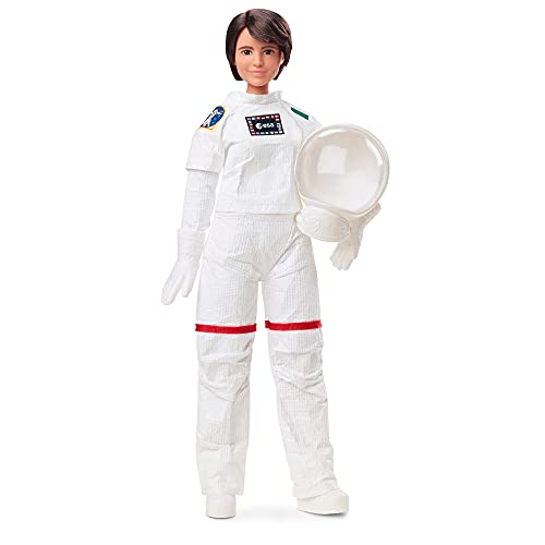 Barbie- Signature Role Models Bambola Samantha Cristoforetti Astronauta Esa, Da 29,2Cm Castana E Articolata Con Casco E Tuta Spaziale Realistica, Gioc