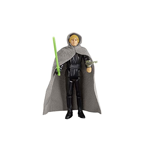 Star Wars Hasbro Retro Collection, Luke Skywalker (Cavaliere Jedi), Action Figure Collezionabili Da 9,5 Cm, Ispirate Al Film Ritorno Dello Jedi, Dai 4