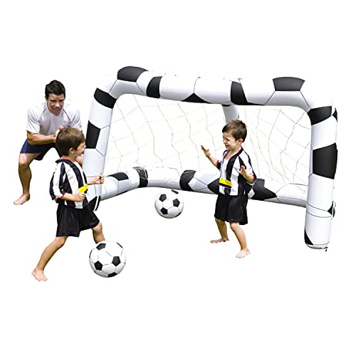 Bestway Fußballtor-Set, Aufblasbar Incl. 2 Bällen