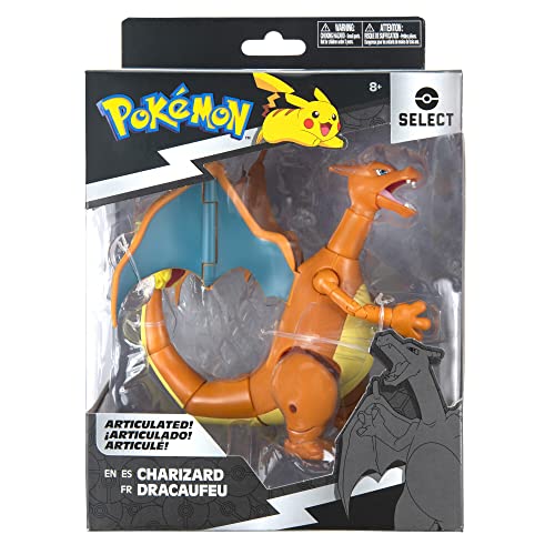 Pokemon-Pkw2408 Personaggi 15 Cm Charizard, Multicolore, One Size, Pkw2407