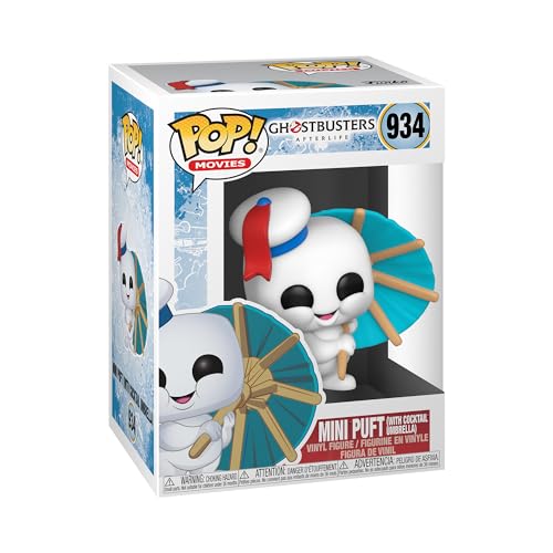 Funko Pop! Movies: Ghostbusters: Afterlife - Mini Puft With Cocktail Umbrella - Ghostbusters Afterlife - Figura In Vinile Da Collezione - Idea Regalo