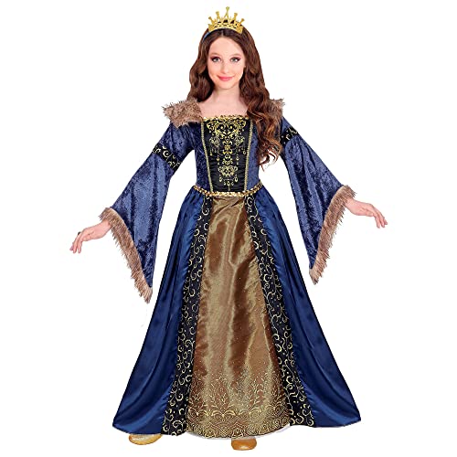 "Medieval Queen" (Dress With Crinoline Underskirt, Crown) - (158 Cm / 11-13 Years)